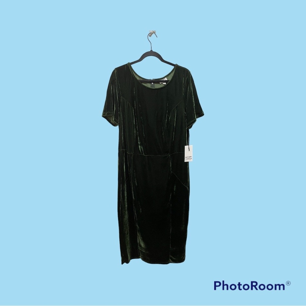 Unique Vintage velvet wiggle dress